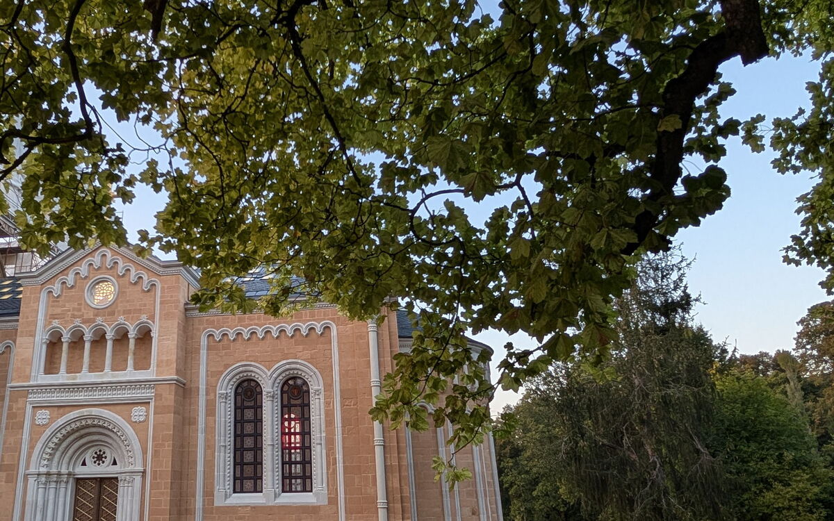 Außenansicht der Schlosskapelle Reinhardsbrunn