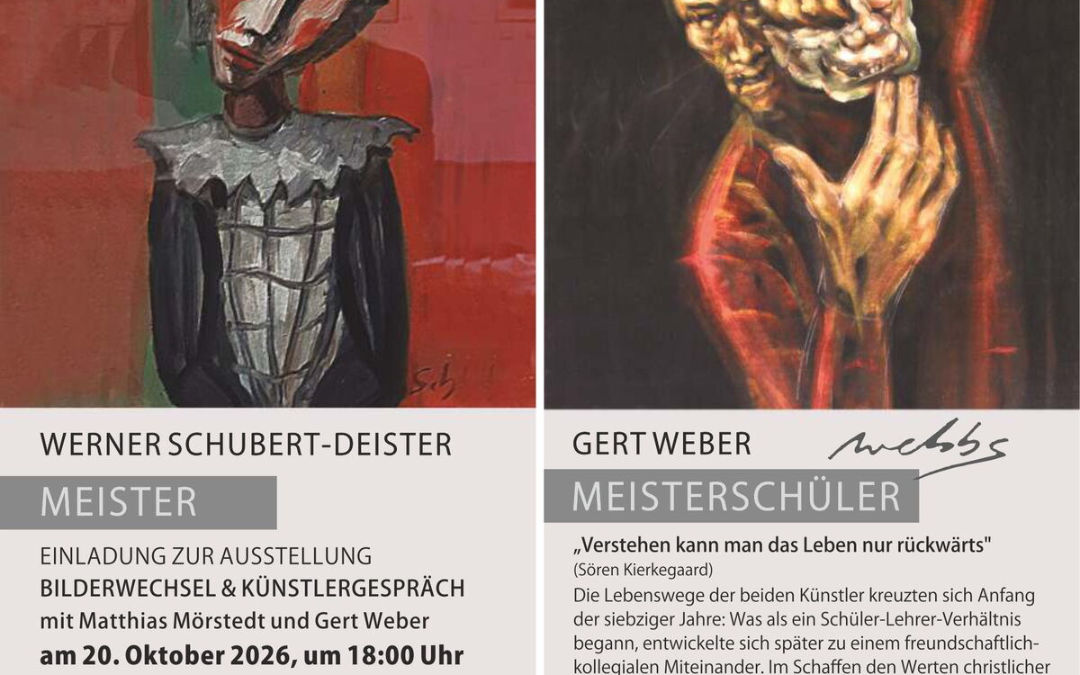 Flyer Ausstellung Schubert-Deister & Weber