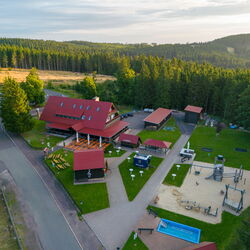 Heuberghaus bei Friedrichroda aus der Luft
